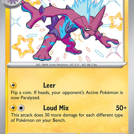 Toxtricity 141/091 Shiny Rare – Paldean Fates | Pokémon TCG English