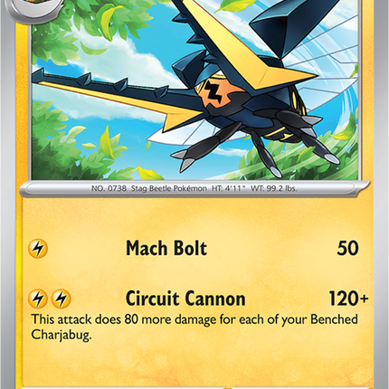 Vikavolt 056/162 Reverse Holo Temporal Forces Pokemon Card