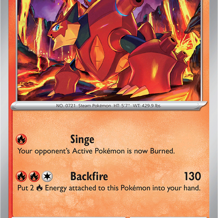Volcanion 025/132 Reverse Holo Mega Evolution Pokemon Card