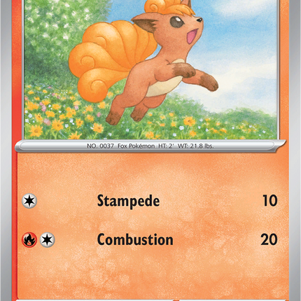 Vulpix 019/132 Reverse Holo Mega Evolution Pokemon Card