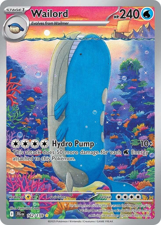 Wailord 162/159 Illustration Rare – Journey Together | Pokémon TCG English