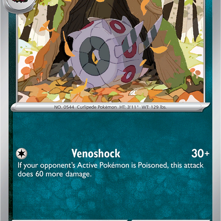 Whirlipede 055/086 Reverse Holo Black Bolt Pokemon Card