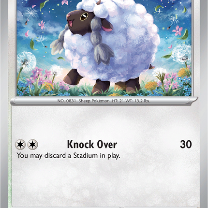 Wooloo 124/142 Reverse Holo Stellar Crown Pokemon Card