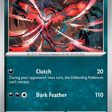 Yveltal 088/132 Reverse Holo Mega Evolution Pokemon Card