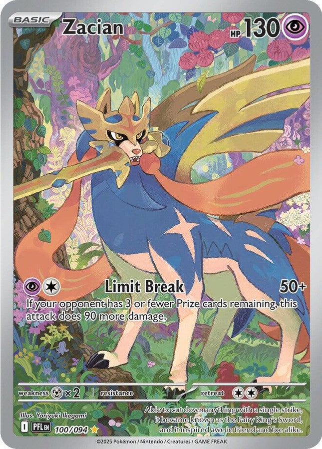 Zacian 100/094 Illustration Rare – Phantasmal Flames Expansion | Pokémon TCG English