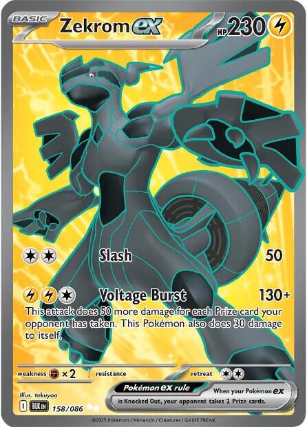 Zekrom ex 158/086 – Black Bolt Secret Rare | Pokemon TCG